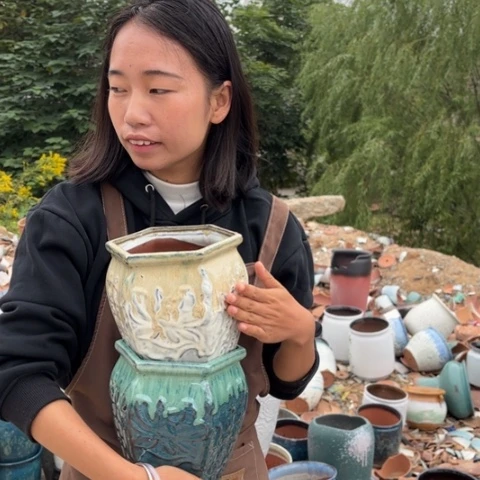 红陶20CM以下瑕疵高20口16