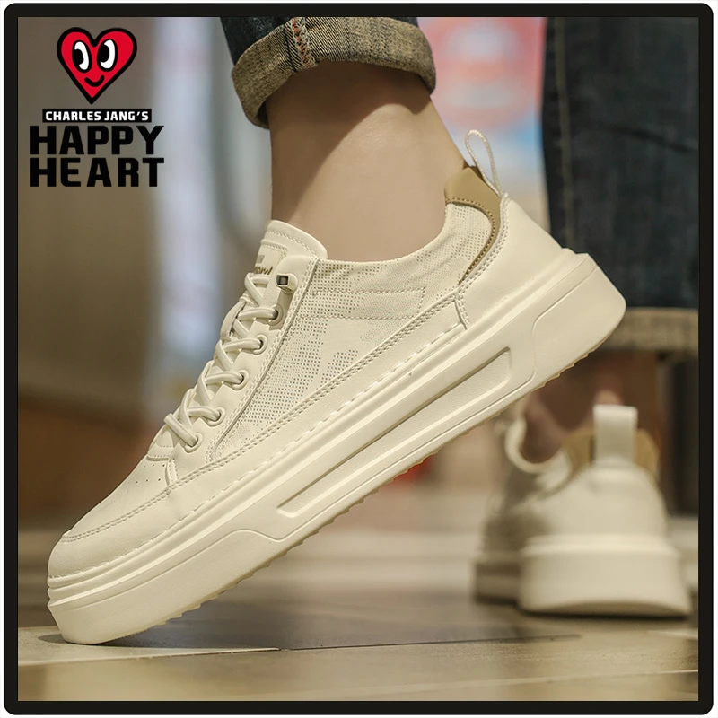查尔斯桃心2024新款时尚百搭休闲板鞋低帮薄款学生简约小白鞋潮鞋