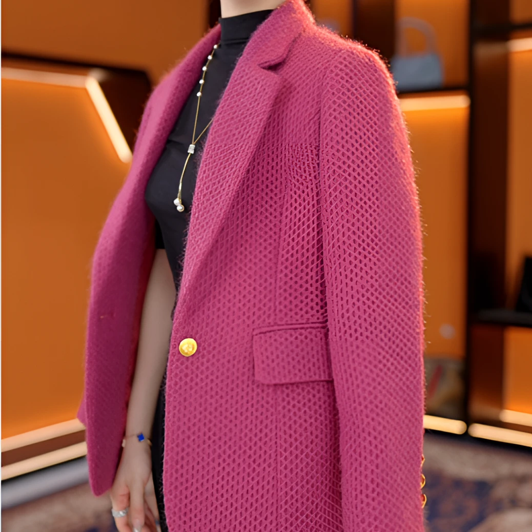 2025年杭州专柜秋冬时尚新款热卖减龄气质小香风外套ZF-W005