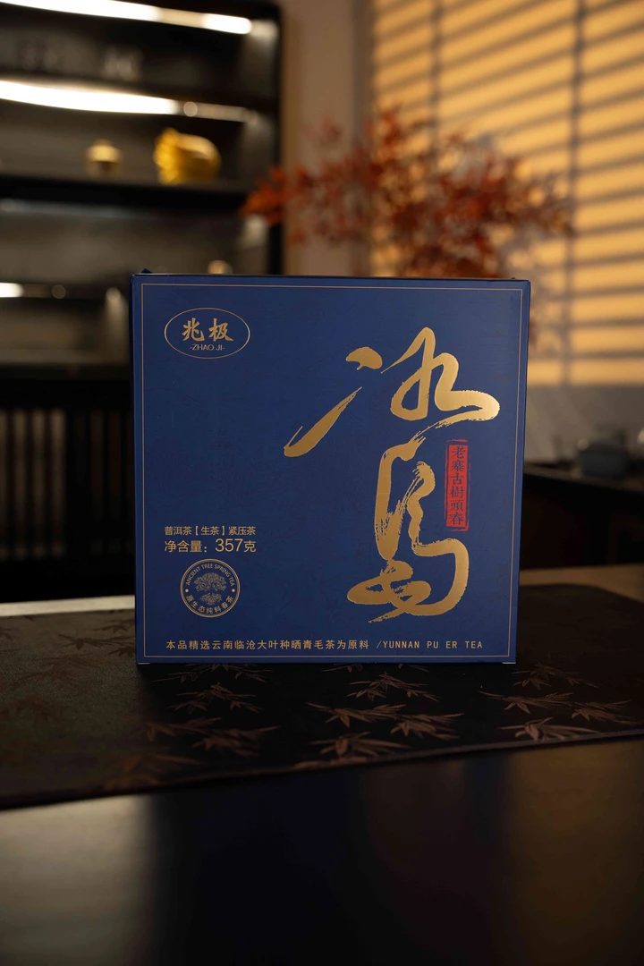兆极老寨古树头春（冰岛）生茶    357克   礼盒装