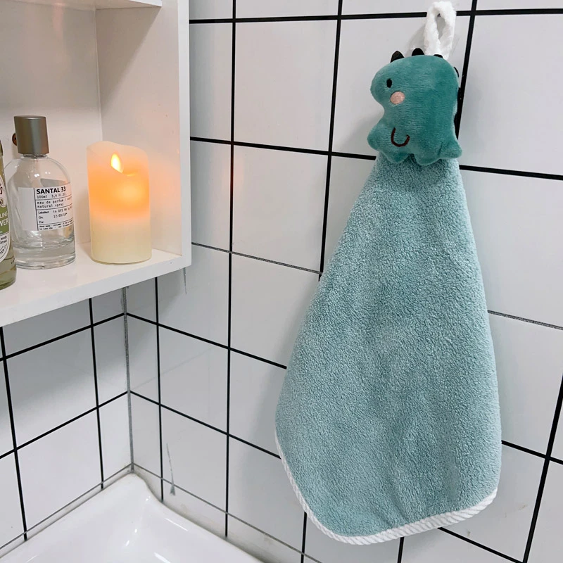 ◆珊瑚绒壁挂式小毛巾