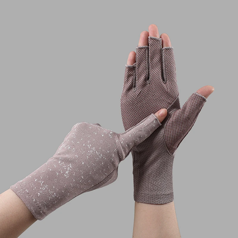 7049春夏秋冬女士半指露指漏指薄款夏天骑行开车骑车防晒手套