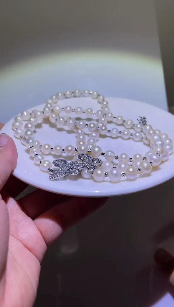 【闪购商品】淡水珍珠毛衣链未镶嵌多人