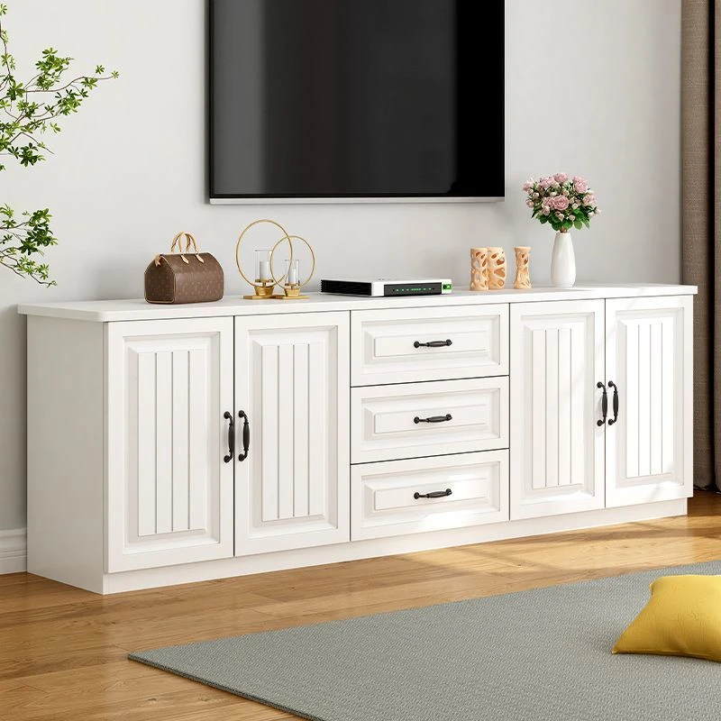 【加厚】实木电视柜高款储物柜收纳柜客厅小户型落地柜现代简约