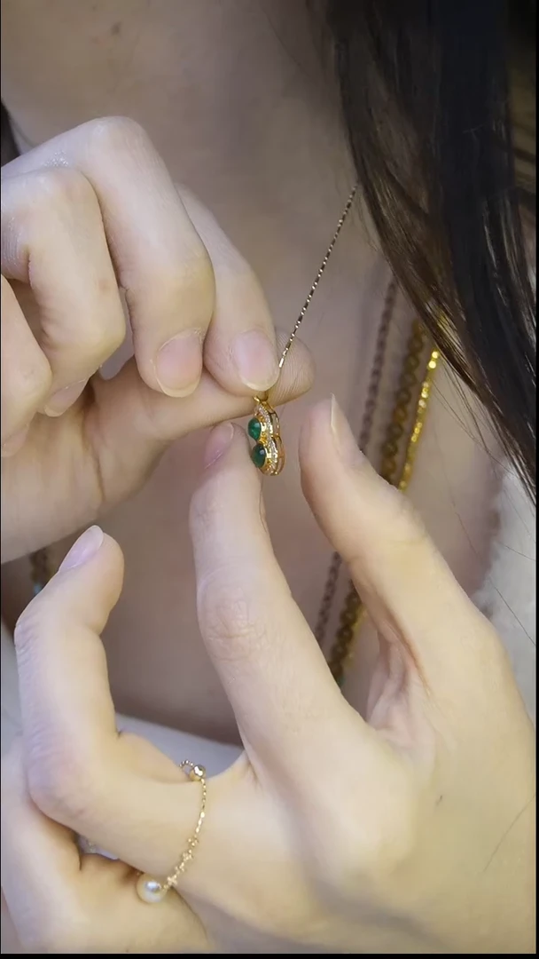 【闪购商品】祖母绿葫芦吊坠未镶嵌葫芦吊坠 小葫芦