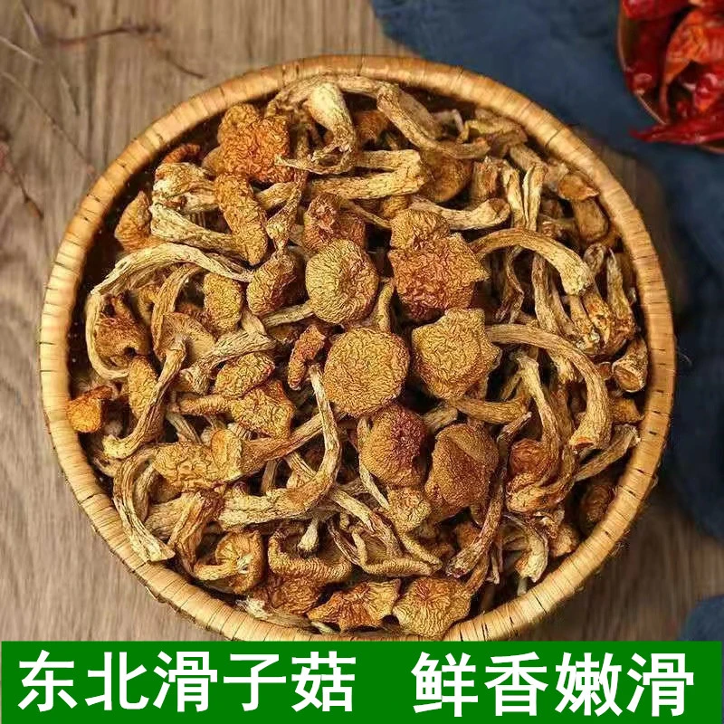 东北滑子蘑干货长白山农家特产小鸡炖蘑菇菌菇250g500g批发滑子菇
