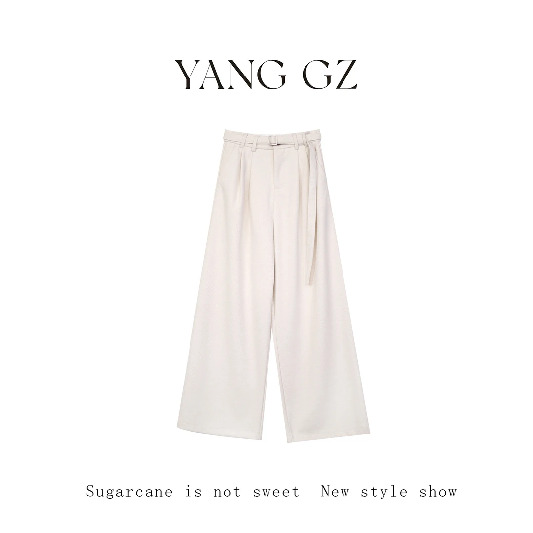 YANG GZ 【赫斯心动】高腰宽松直筒阔腿裤香蕉裤女 GZK5811