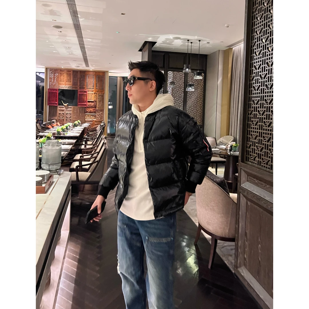 【玛雅系列】MAYA国标90鸭绒冬季时尚亮面男士羽绒服夹克休闲百搭