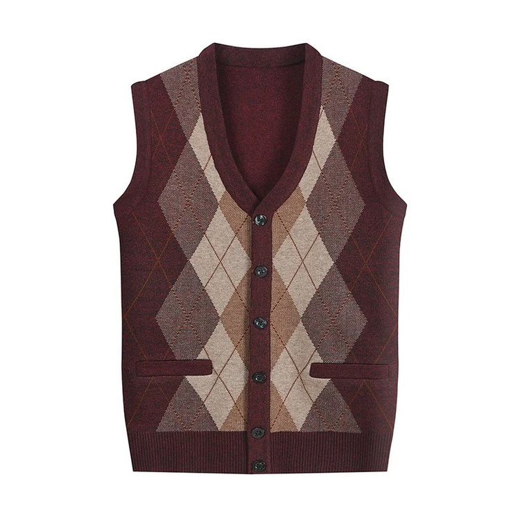 2024秋季爆款爸爸装背心坎肩40岁50中年男士宽松马甲