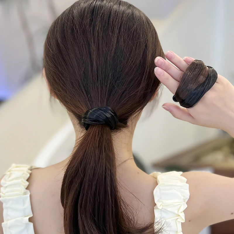 假发发圈扎头绳2025年新款皮筋女扎头发马尾发绳