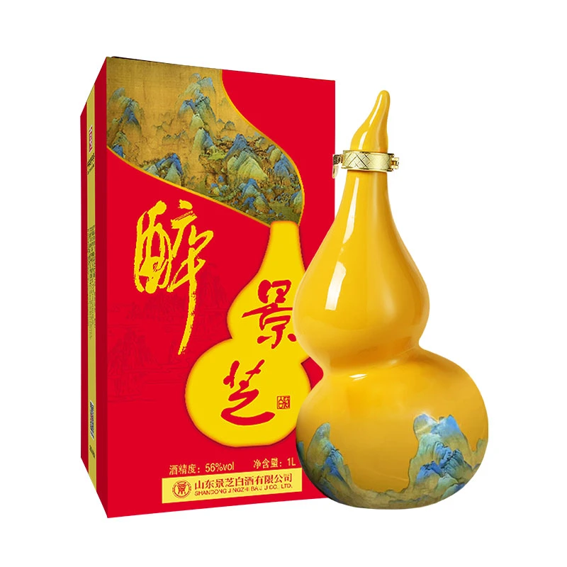 景芝【官旗发货】醉景芝千里江山1L单瓶山东高度酒56度1000