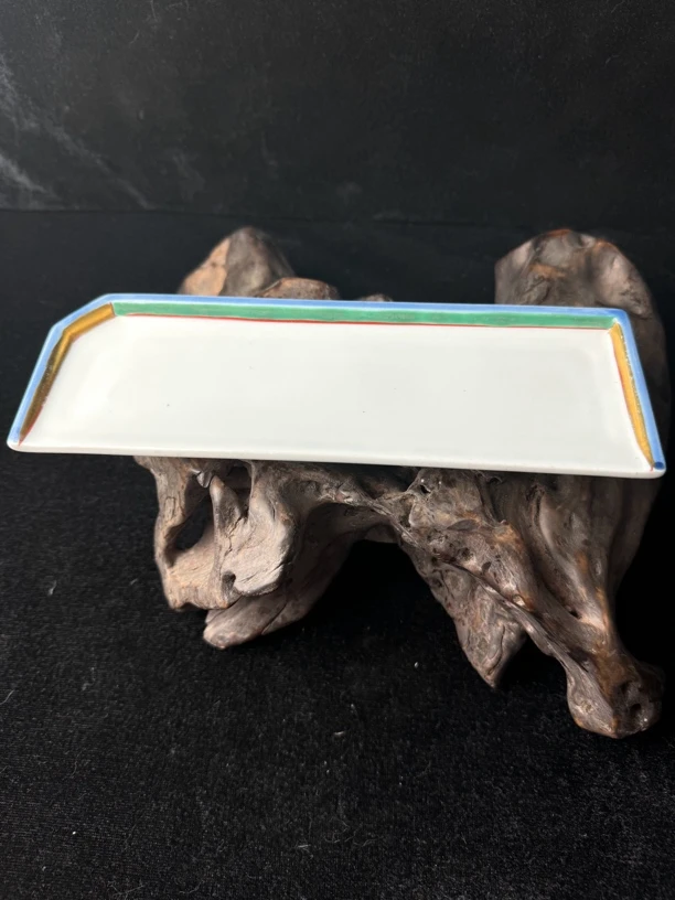 回流长方形茶盘 脚趾釉