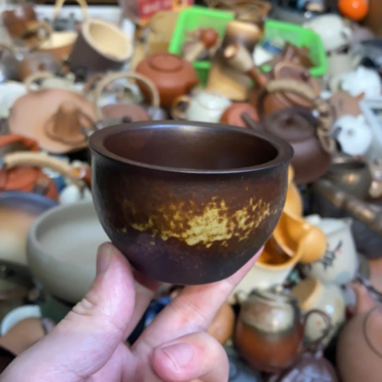 柴窑用料十足小缸杯120cc