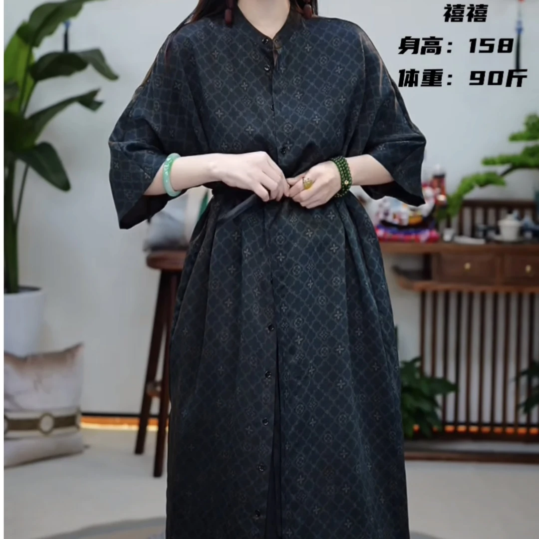 【金禧禧服饰】四叶之星长袍J23175