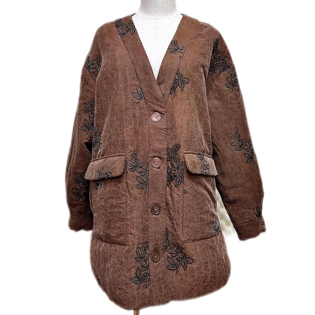 【金禧禧定制】老料绣金棉服J0114-2