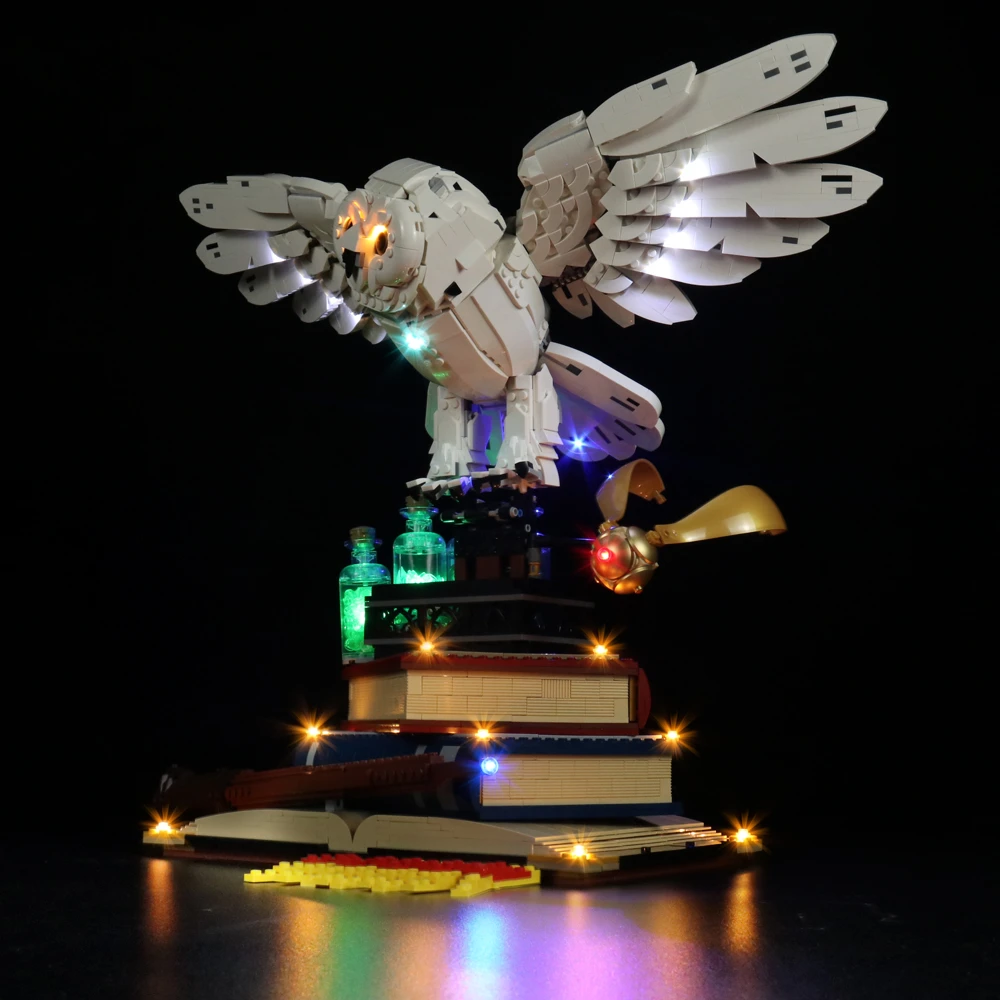 适用乐高76391海德薇猫头鹰积木灯饰哈利波特系列