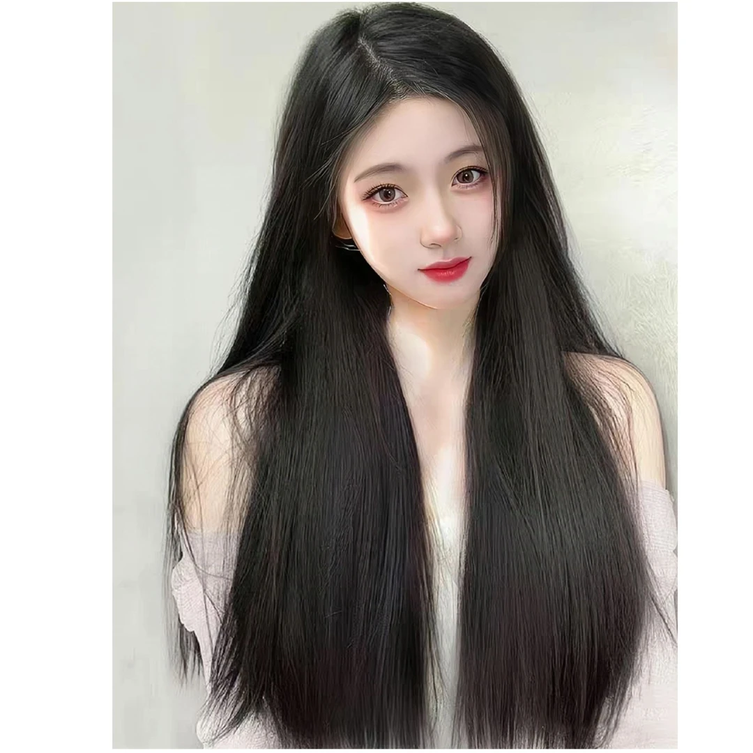 【S码预售】全真人发假发长发全头套递针蕾丝隐形仿真头皮透气蓬松