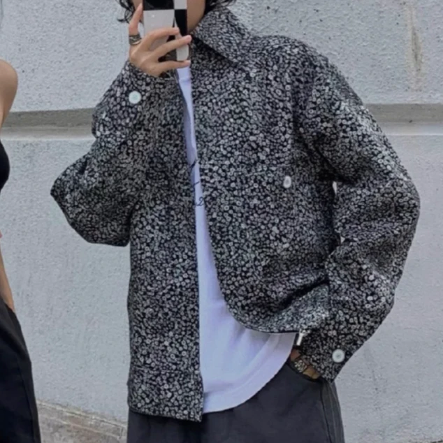 99新 Chanel/香奈儿 34码21B秋冬预告灰色山茶花牛仔外套