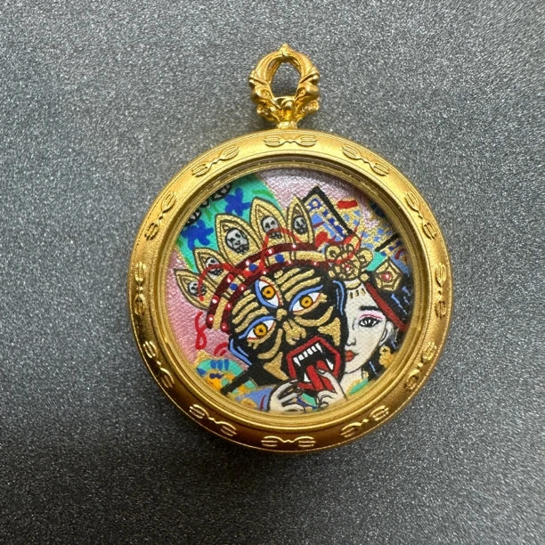 前世今生扎基拉姆2.0圆纯手绘唐卡