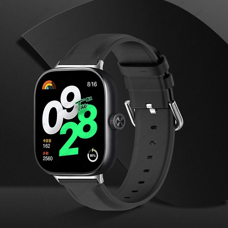适用Redmiwatch4表带红米watch4手表腕带真皮手表带硅胶男女新款
