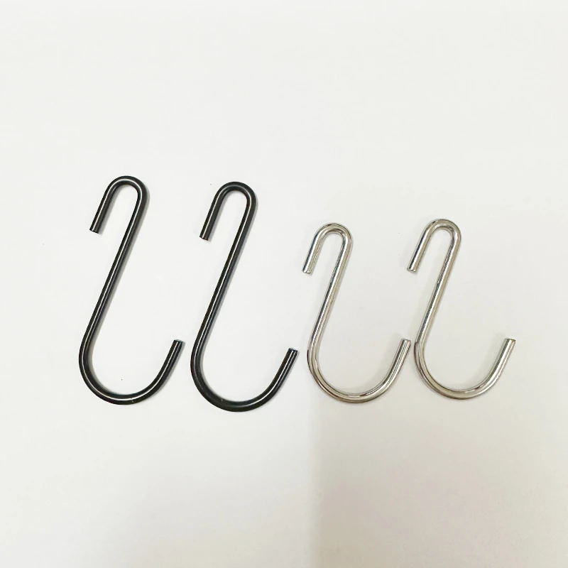 不锈钢s型挂钩加粗s勾宿舍墙上浴室厕所厨房置物架小百货衣柜挂钩