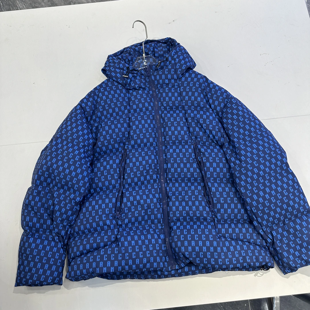 （3825）冬季中大童青少年时尚字母连帽羽绒服