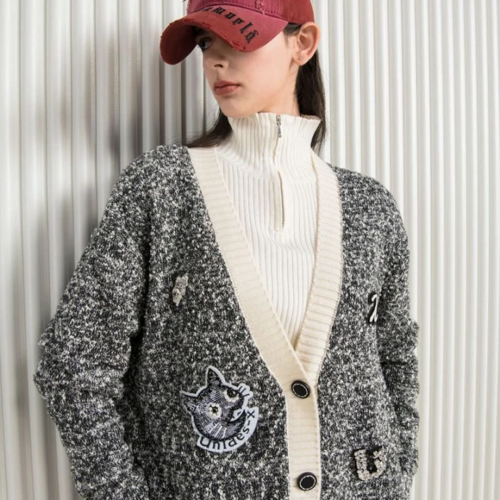 UX新款订钻开襟针织衫毛衫时尚百搭女士开衫针织衫