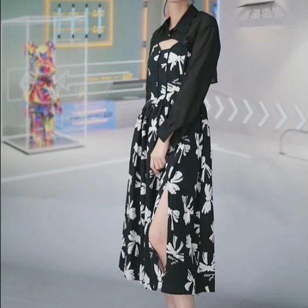 UX2025夏新款两件套连衣裙