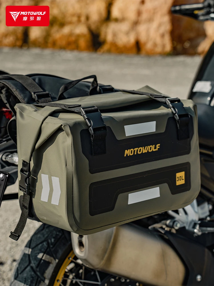 摩托车后座边包防水摩旅包驮包骑士包尾包头盔包机车装备骑行李袋