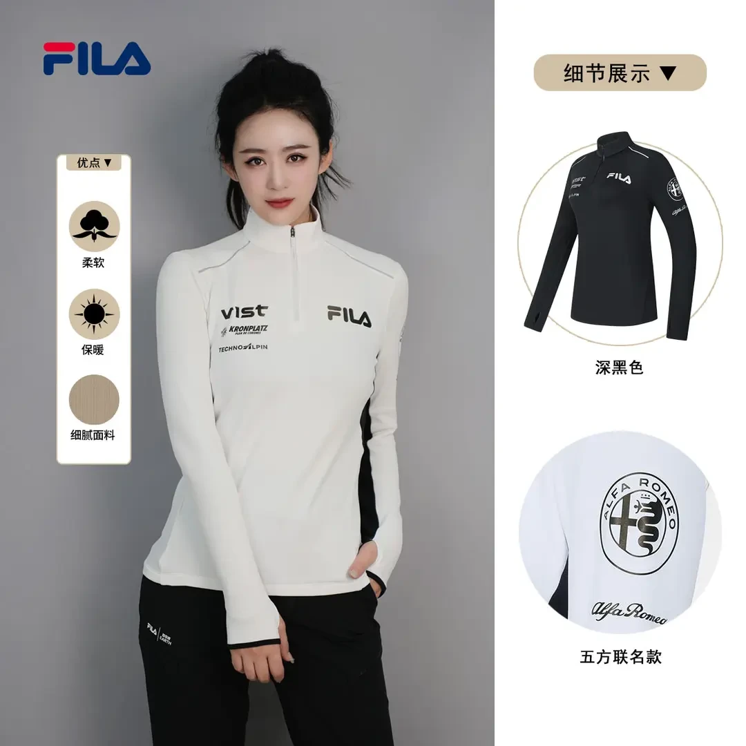 Fila/斐乐女【秋上新优惠】五方联名系列通勤运动女长袖A11W446204F