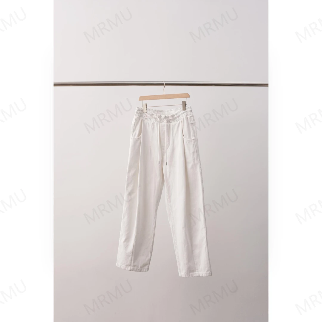 【NO退NO换】欧洲单 极简廓形立裁斜纹重磅加厚休闲裤百搭四季款