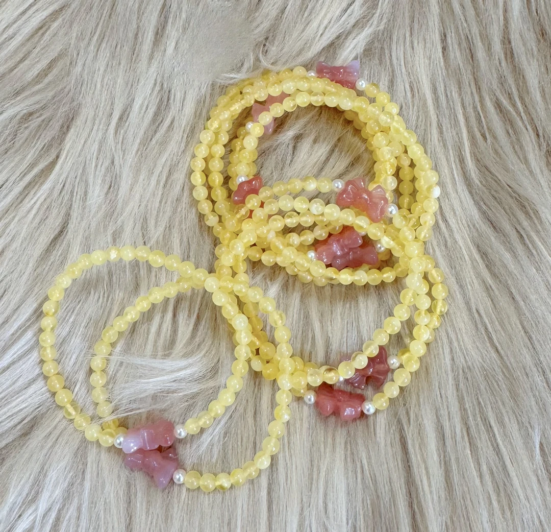 非金属手链 小粉~蜜瓜