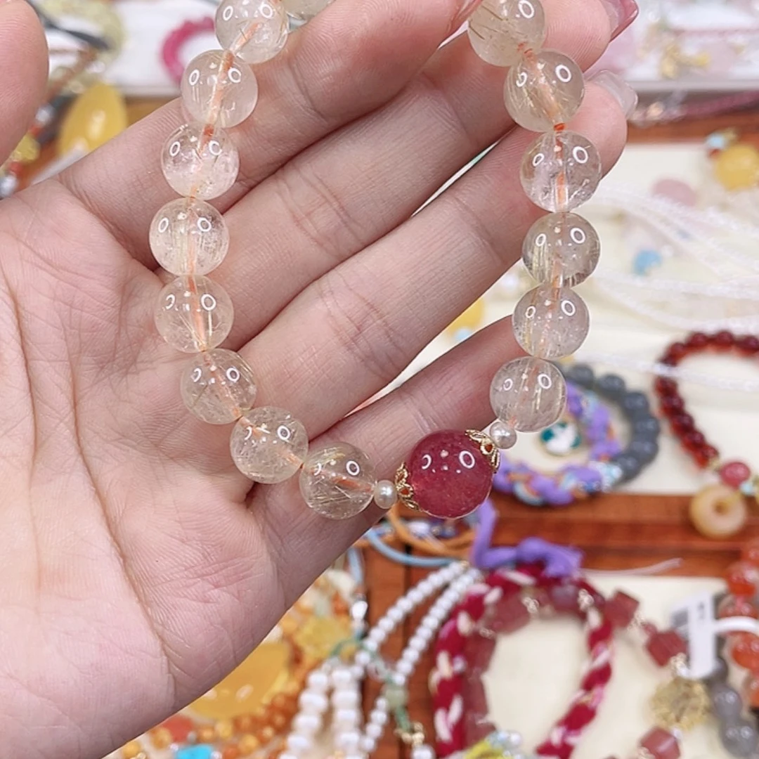 【闪购商品】水晶金发晶未镶嵌