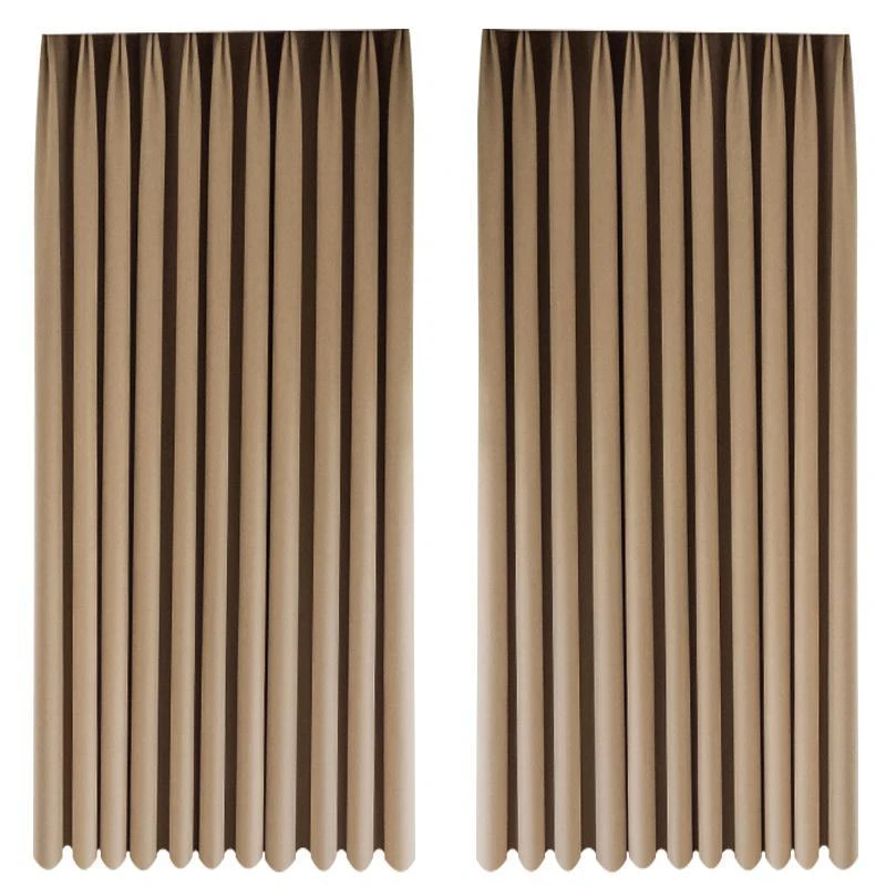 成品加厚遮光窗帘样品左右