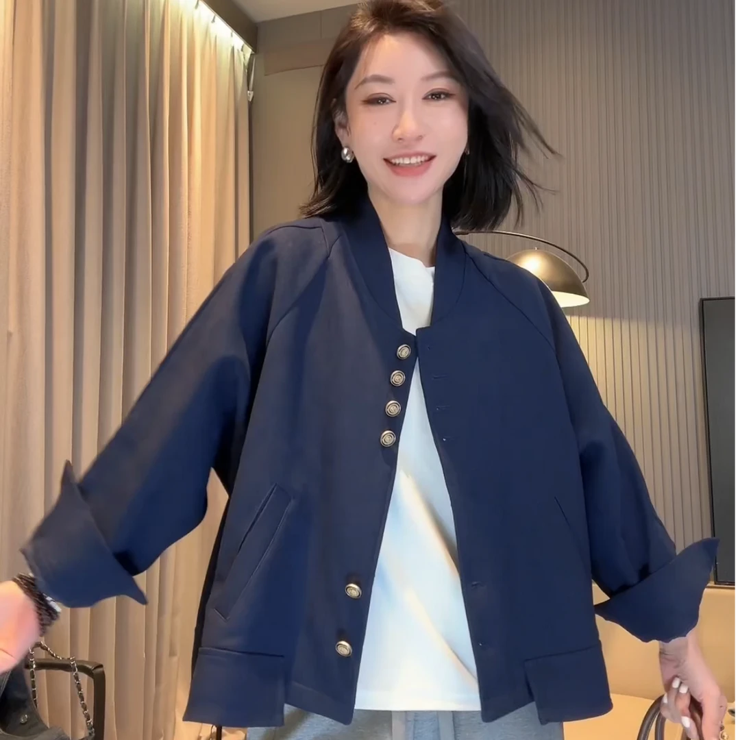 【齐齐定制】时尚气质复古休闲西装外套女装新款春季设计感 26N6764