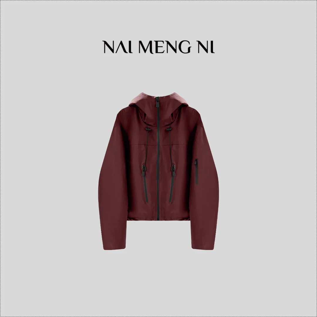 【齐齐定制】24新款女士保暖冲锋衣透气连帽百搭风衣外套 8288