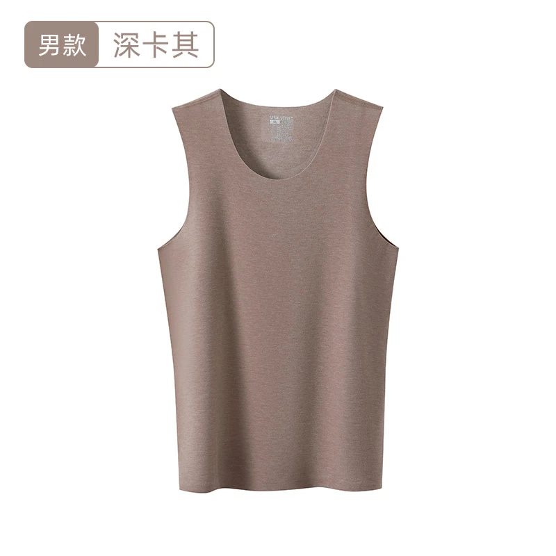 男士！冬季貂绒蚕丝加绒加厚保暖舒适打底内穿百搭背心DR-6618A