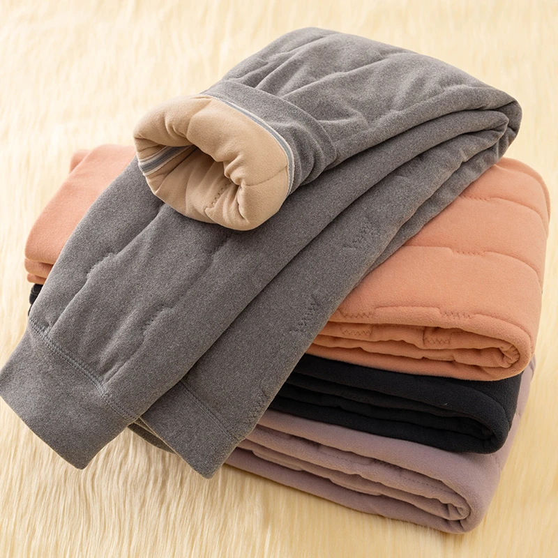 三层儿童保暖裤内穿宝宝加厚绒裤秋裤男童女童棉裤