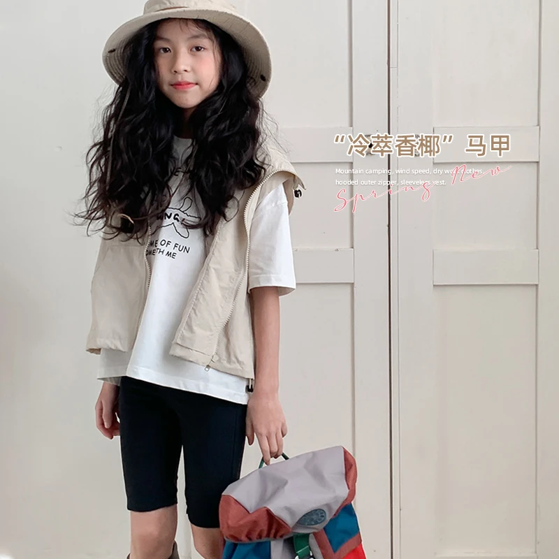 【冷萃香椰】山系露营风速干工装连帽外穿拉链无袖马甲