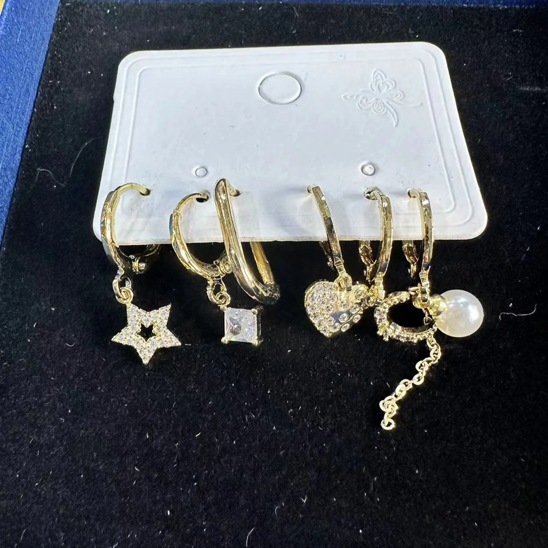 非金属耳饰 简约素圈小众韩版耳环