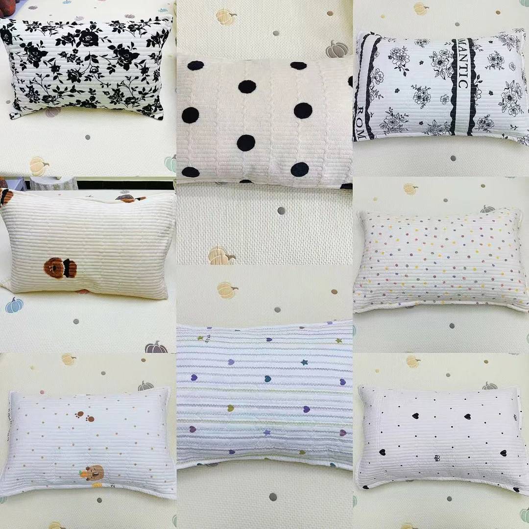 枕套 A类母婴纺织品直播间专享柔软亲肤绗缝夹棉印花