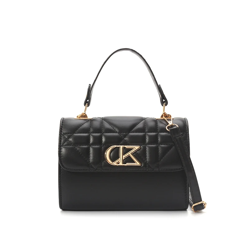 单肩短款时尚休闲女士黑色简约经典商务包5830