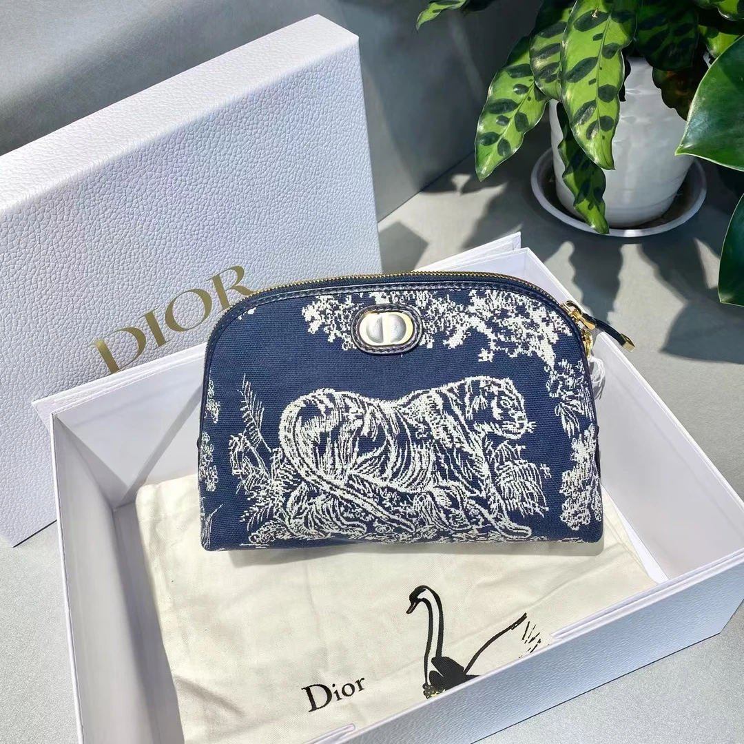99新 DIOR/迪奥 迪奥 动物园 手拿洗漱包