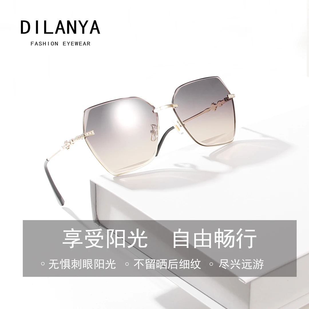 DILANYA/迪兰娅女款潮流时尚太阳镜个性网红街拍墨镜气质遮阳镜
