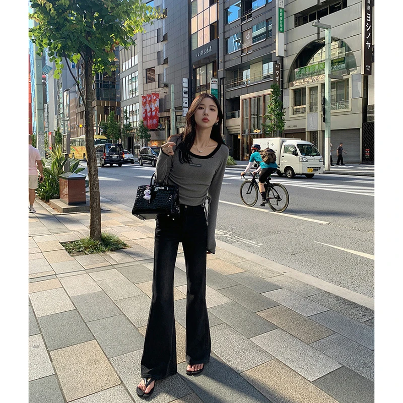 2334超柔软高品质圆领字母上衣