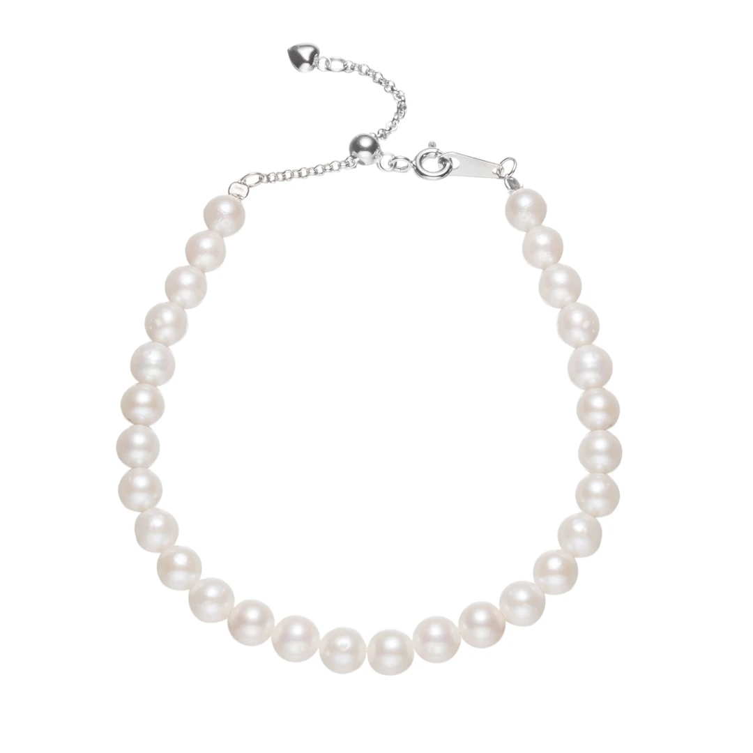 【安安专属】S925银/淡水珍珠/淡水珍珠手链/5-6MM