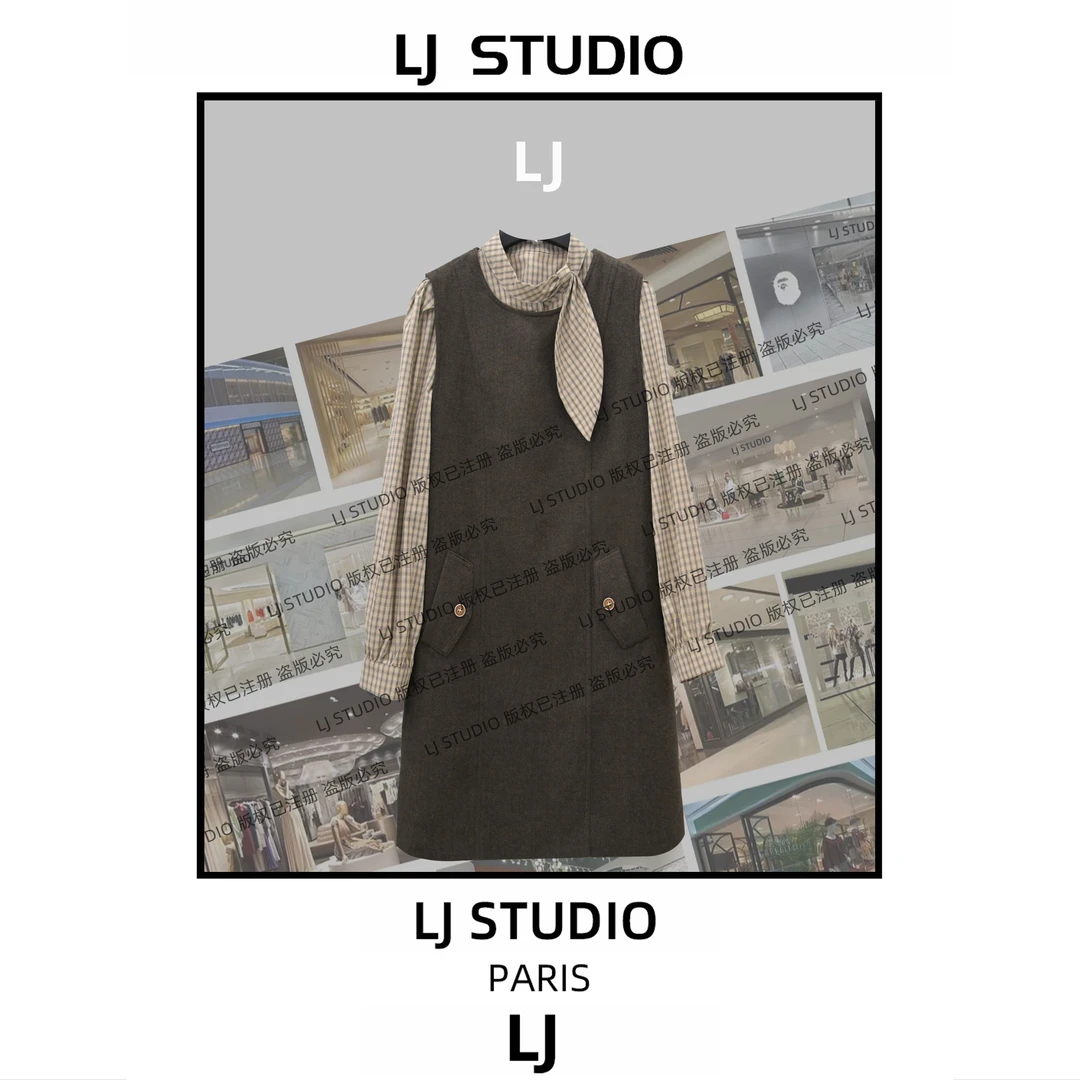 编码“49‘【丞丞专享】早秋小香连衣裙女士长裙高定成衣LJ0378