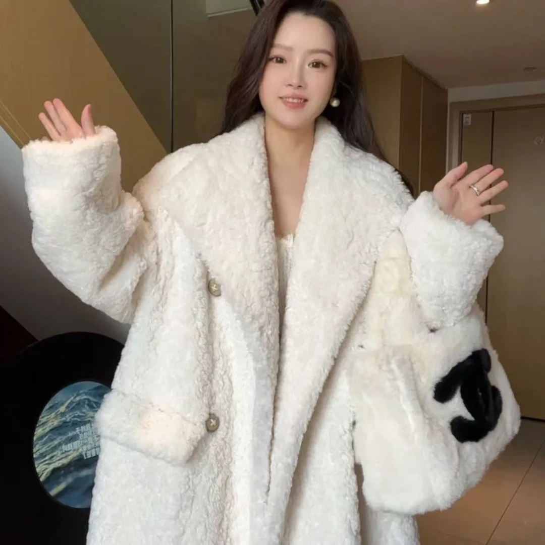 2024秋冬新款芭莎毛毛外套女