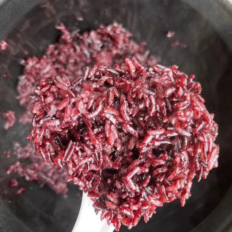 老品种德宏长粒紫糯米血糯梯田种植香味浓边花云南特产2斤盒装