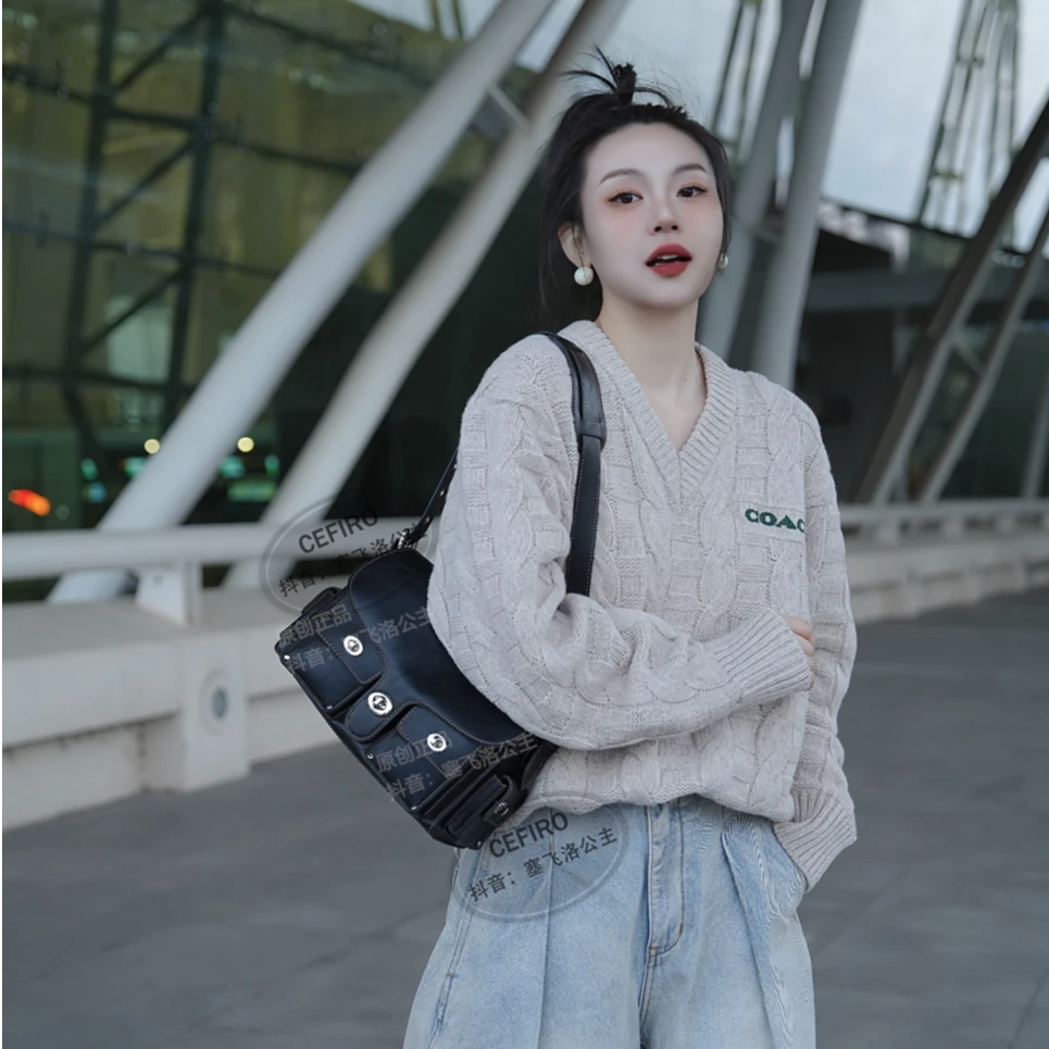 【CEFIRO · CiCi】高质量精致爆款植鞣牛皮单肩斜跨女包 WGG-1WA882